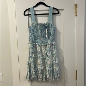 NWT Alice + Olivia Blue & White Dress, Size 10